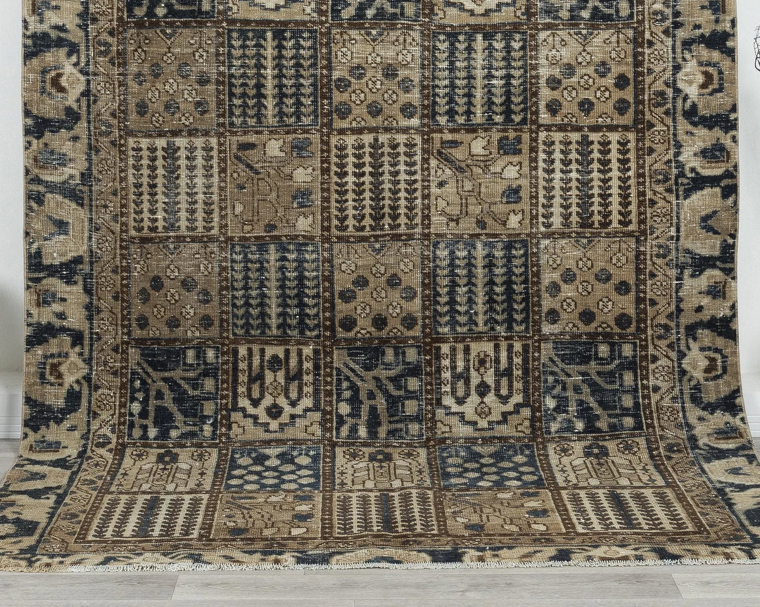 Multicolor Turkish Oushak Rug 6' 1" x 9' Hand-Knotted | No. VR63756