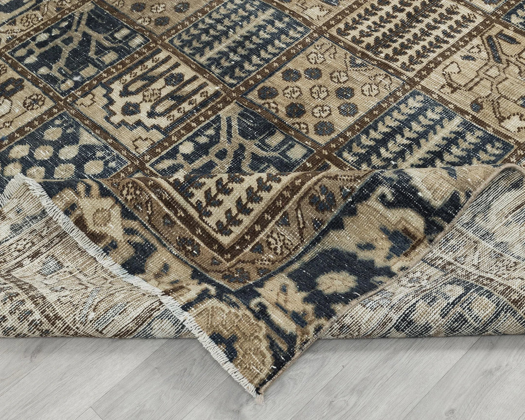 Multicolor Turkish Oushak Rug 6' 1" x 9' Hand-Knotted | No. VR63756