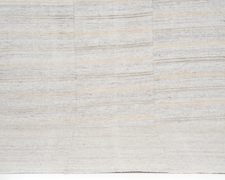 Gray Turkish Kilim Rug 6' 4" x 9' 10" Flat-Weave view