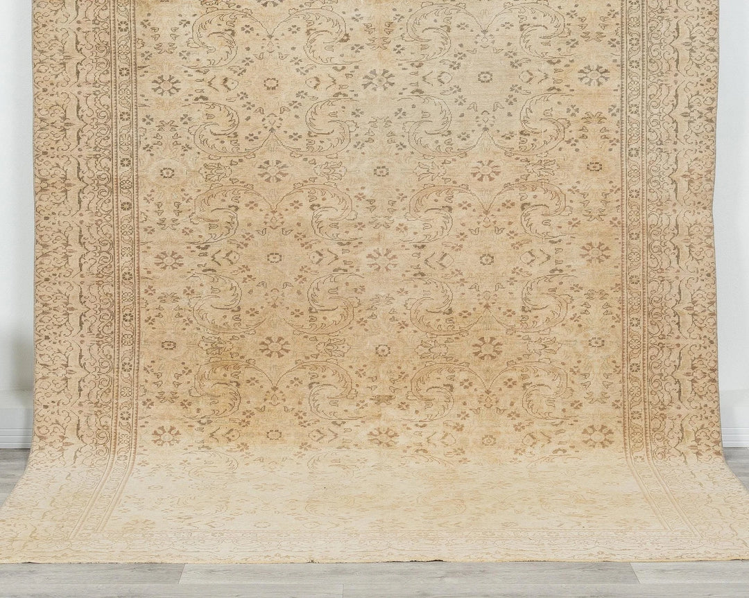 Multicolor Turkish Oushak Rug 6'5" x 9'2" Hand-Knotted | No. VR63847