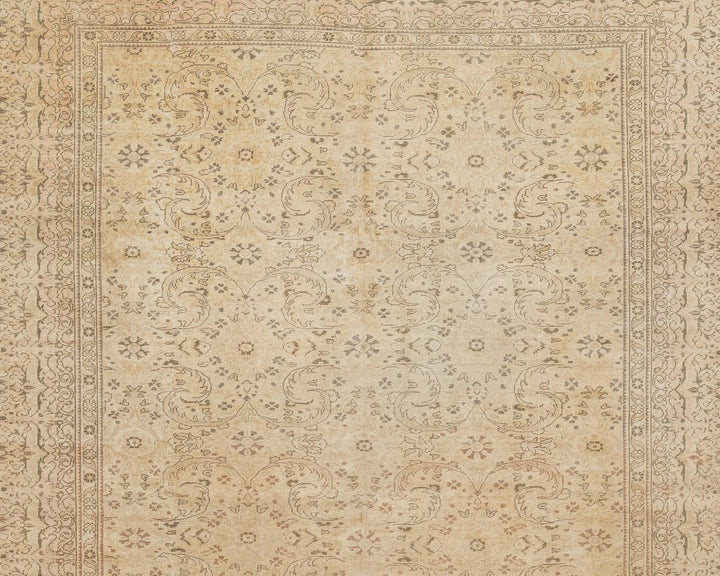 Multicolor Turkish Oushak Rug 6'5" x 9'2" Hand-Knotted | No. VR63847