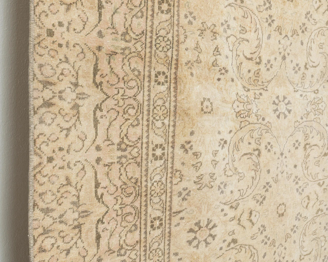 Multicolor Turkish Oushak Rug 6'5" x 9'2" Hand-Knotted | No. VR63847