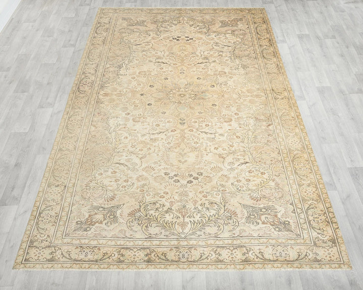 Multicolor Turkish Oushak Rug 6'5" x 9'10" Hand-Knotted | No. VR63891