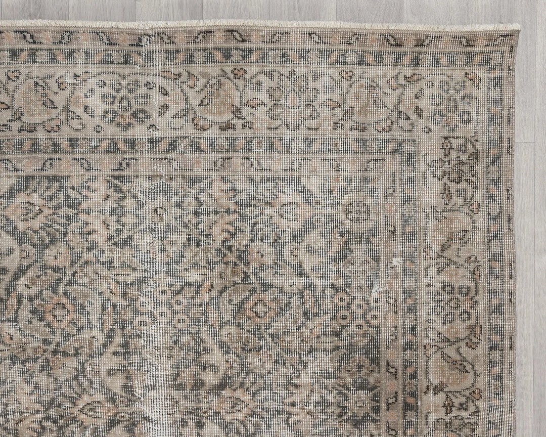 Multicolor Turkish Oushak Rug 6'9" x 9'10" Hand-Knotted | No. VR63940