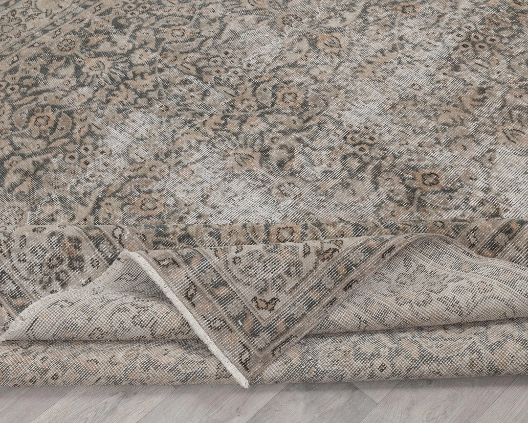 Multicolor Turkish Oushak Rug 6'9" x 9'10" Hand-Knotted | No. VR63940