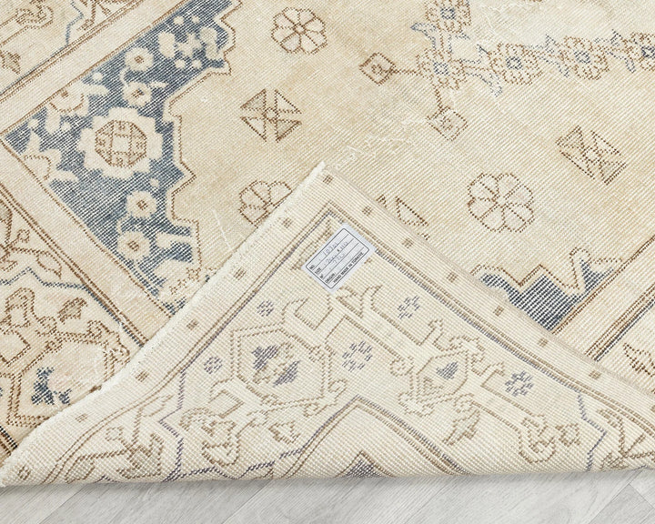 Multicolor Turkish Oushak Rug 6'7" x 3'7" Hand-Knotted | No. VR64013