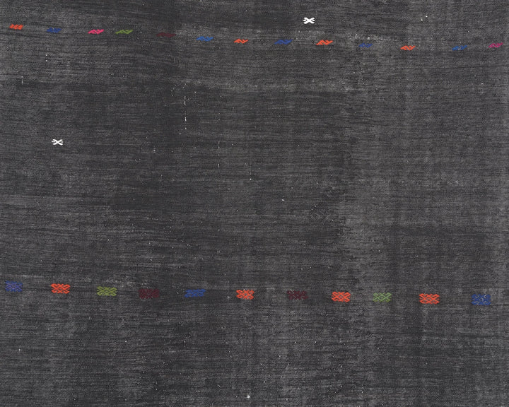Brown Turkish Kilim Rug 3' 1" x 6' 7" Flat-Weave | No. VR64028