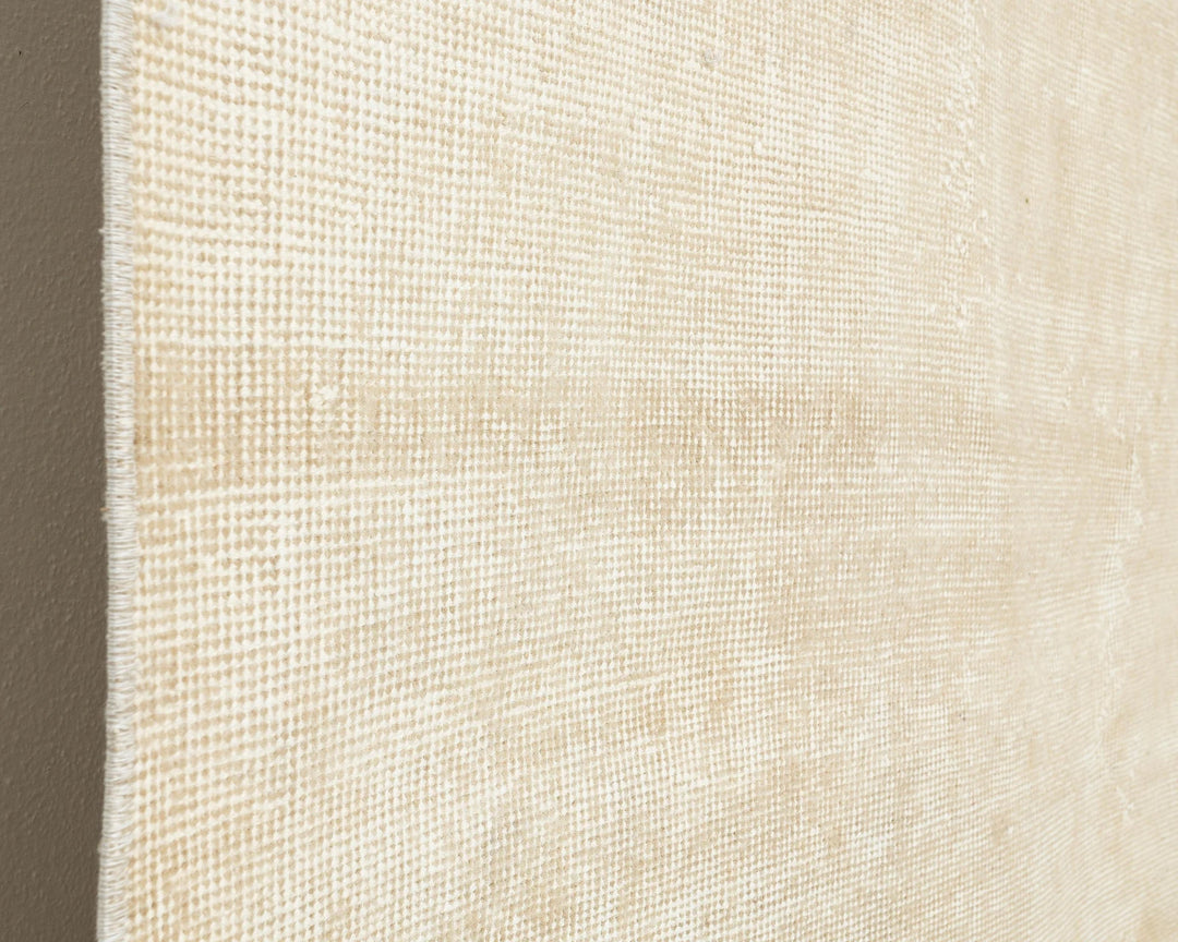 Beige Turkish Oushak Rug 6' 8" x 10' 5" Hand-Knotted | No. VR64206