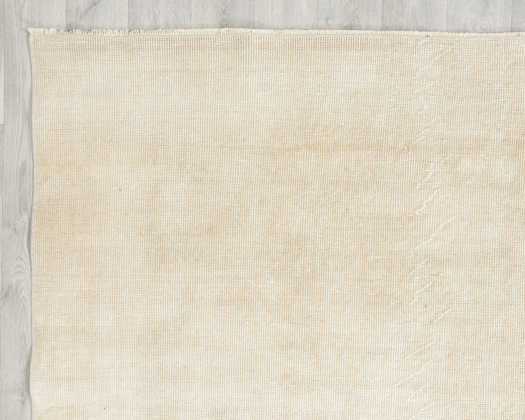 Beige Turkish Oushak Rug 6' 8" x 10' 5" Hand-Knotted | No. VR64206