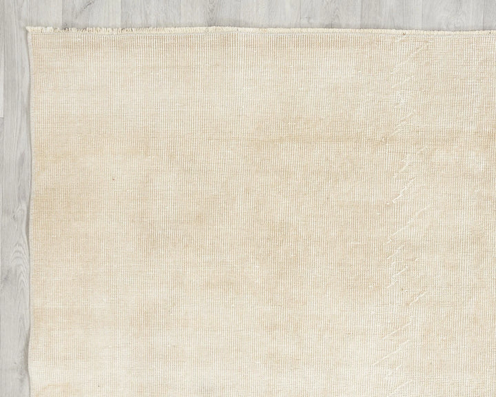 Beige Turkish Oushak Rug 6' 8" x 10' 5" Hand-Knotted | No. VR64206