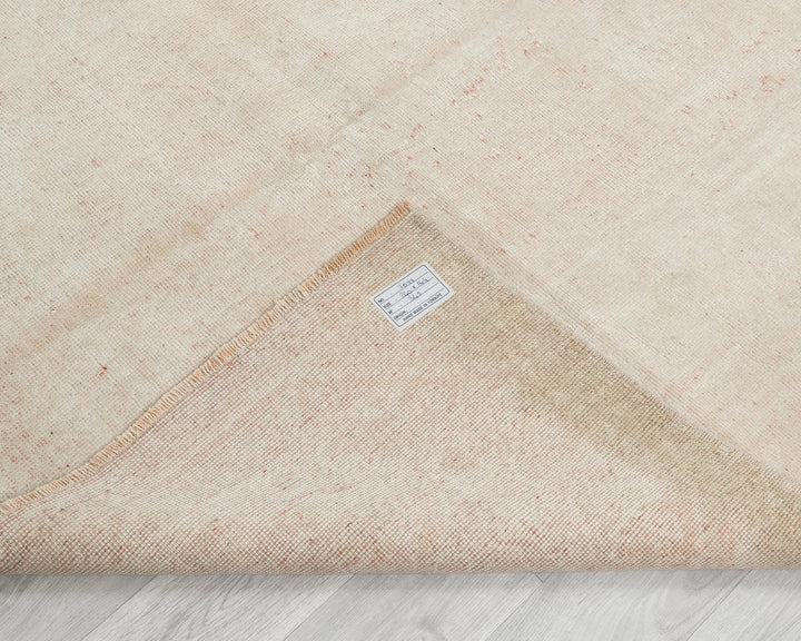 Beige Turkish Oushak Rug 4' 9" x 7' 10" Hand-Knotted | No. VR64343