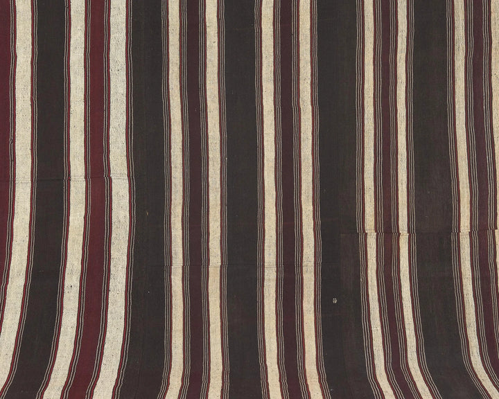 Brown Turkish Kilim Rug 7' 2" x 11' 3" Flat-Weave | No. VR64476