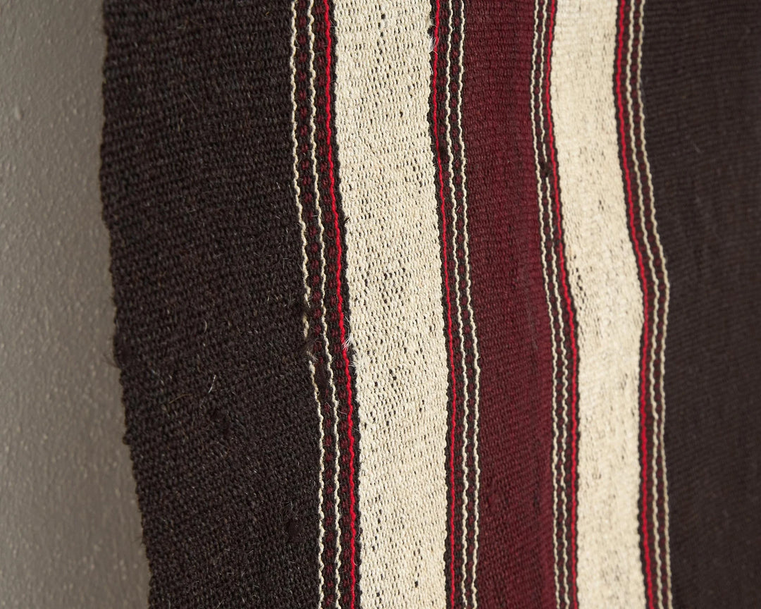 Brown Turkish Kilim Rug 7' 2" x 11' 3" Flat-Weave | No. VR64476