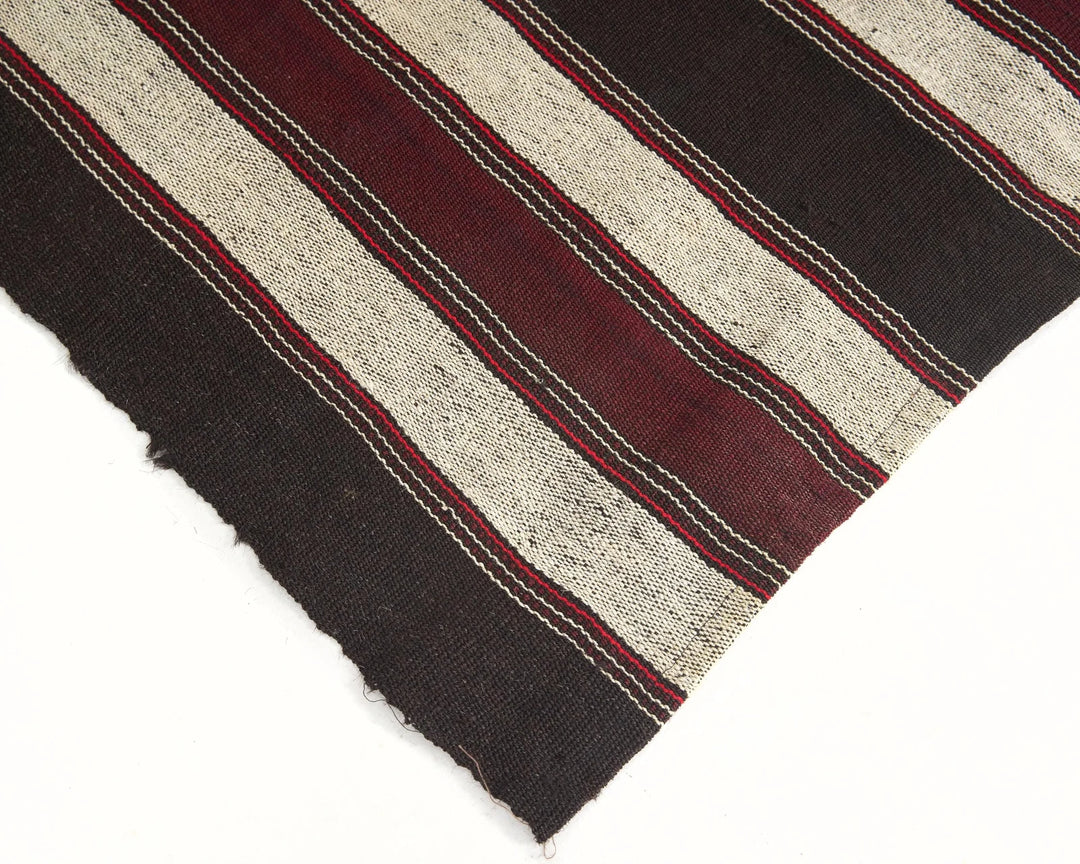 Brown Turkish Kilim Rug 7' 2" x 11' 3" Flat-Weave | No. VR64476