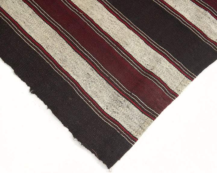 Brown Turkish Kilim Rug 7' 2" x 11' 3" Flat-Weave | No. VR64476
