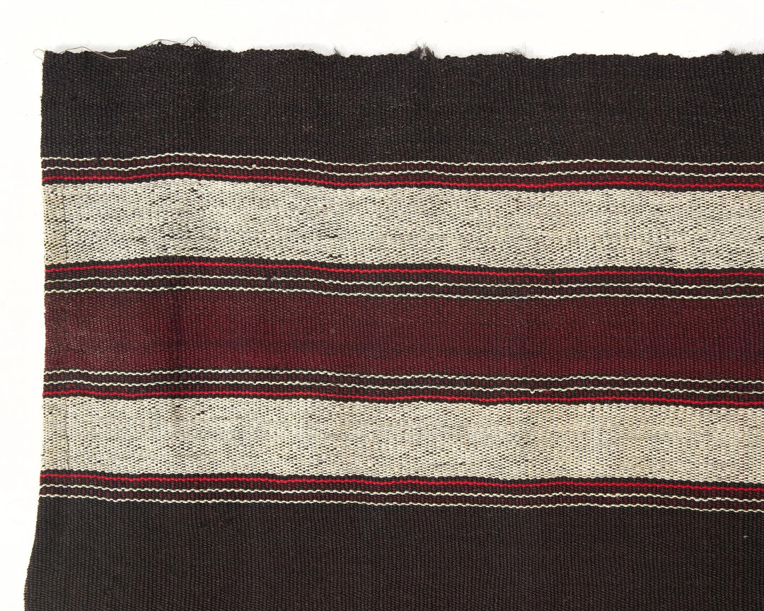 Brown Turkish Kilim Rug 7' 2" x 11' 3" Flat-Weave | No. VR64476