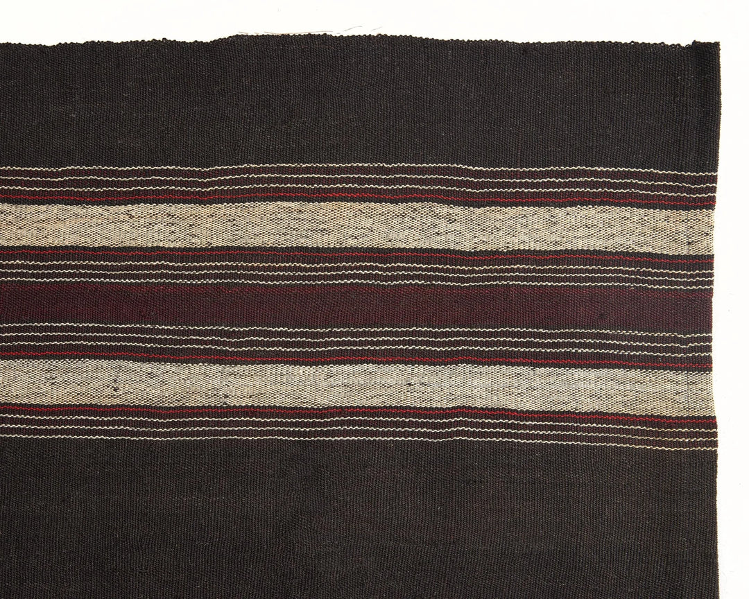Brown Turkish Kilim Rug 7' 2" x 11' 3" Flat-Weave | No. VR64476