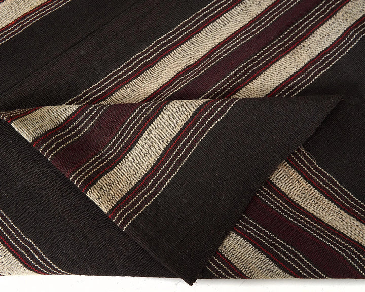 Brown Turkish Kilim Rug 7' 2" x 11' 3" Flat-Weave | No. VR64476