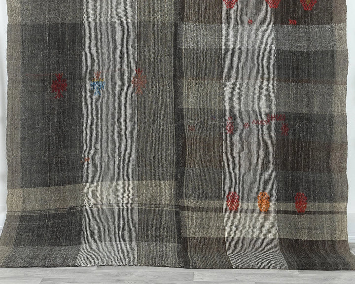Multicolor Turkish Kilim Rug 6' 5" x 7' 8" Flat-Weave | No. VR64691
