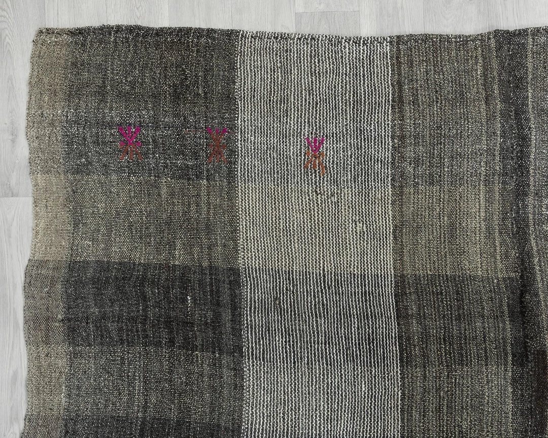 Multicolor Turkish Kilim Rug 6' 5" x 7' 8" Flat-Weave | No. VR64691