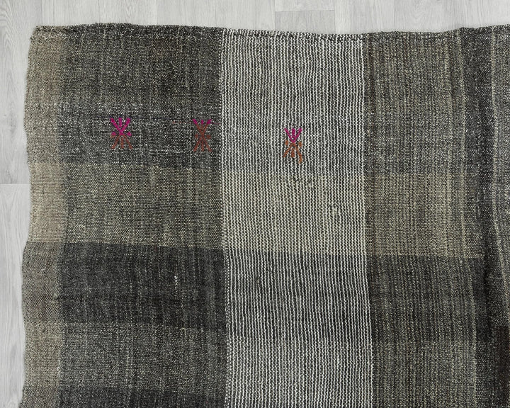 Multicolor Turkish Kilim Rug 6' 5" x 7' 8" Flat-Weave | No. VR64691