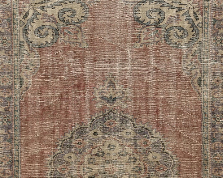 Rust Turkish Oushak Rug 5' 4" x 8' 6" Hand-Knotted | No. VR64831