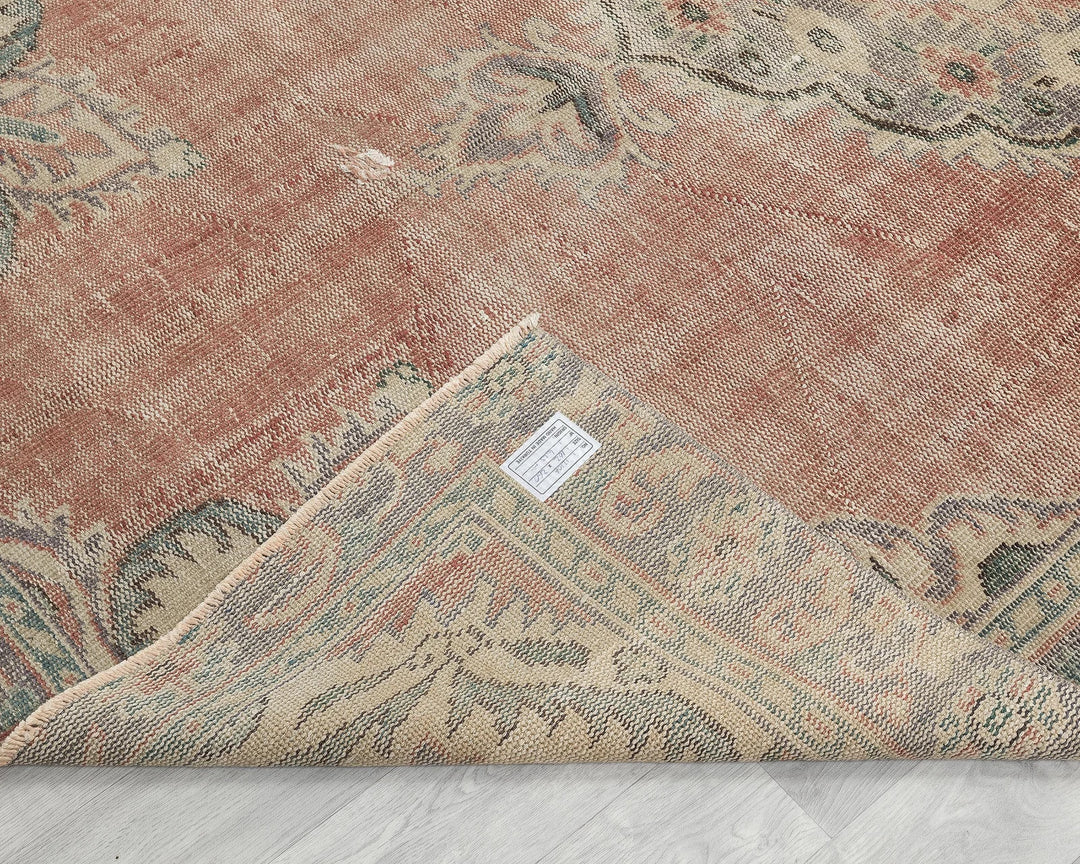 Rust Turkish Oushak Rug 5' 4" x 8' 6" Hand-Knotted | No. VR64831