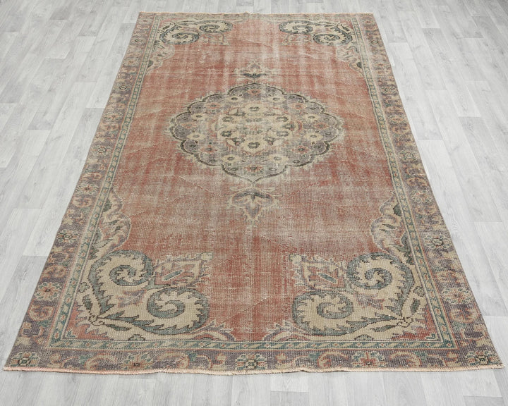 Rust Turkish Oushak Rug 5' 4" x 8' 6" Hand-Knotted | No. VR64831
