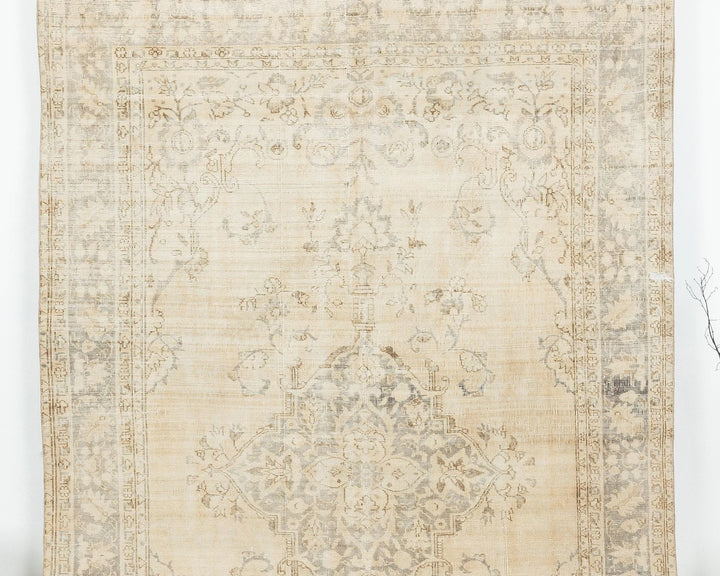 Multicolor Turkish Oushak Rug 6' 3" x 9' 9" Hand-Knotted | No. VR64918