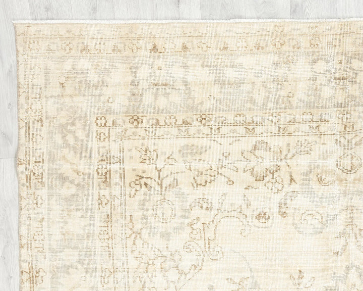 Multicolor Turkish Oushak Rug 6' 3" x 9' 9" Hand-Knotted | No. VR64918