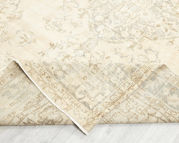 Multicolor Turkish Oushak Rug 6' 3" x 9' 9" Hand-Knotted | No. VR64918