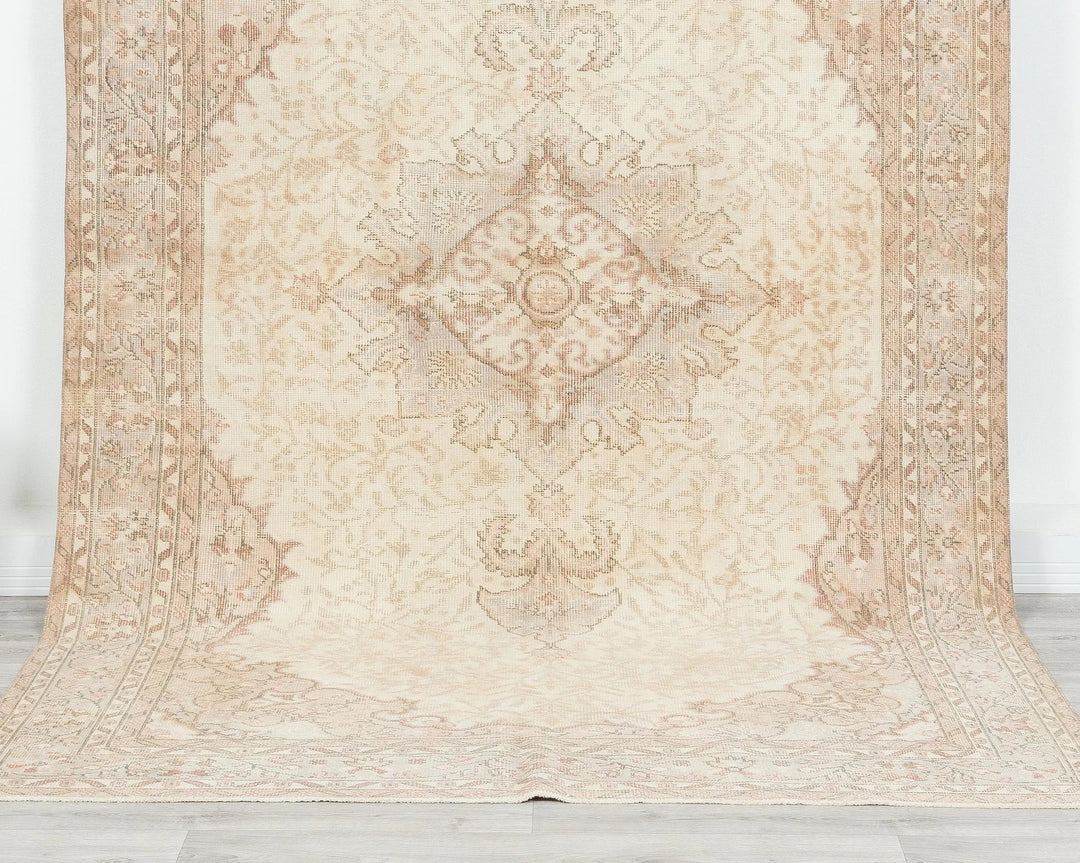 Multicolor Turkish Oushak Rug 6' x 10' Hand-Knotted | No. VR64945
