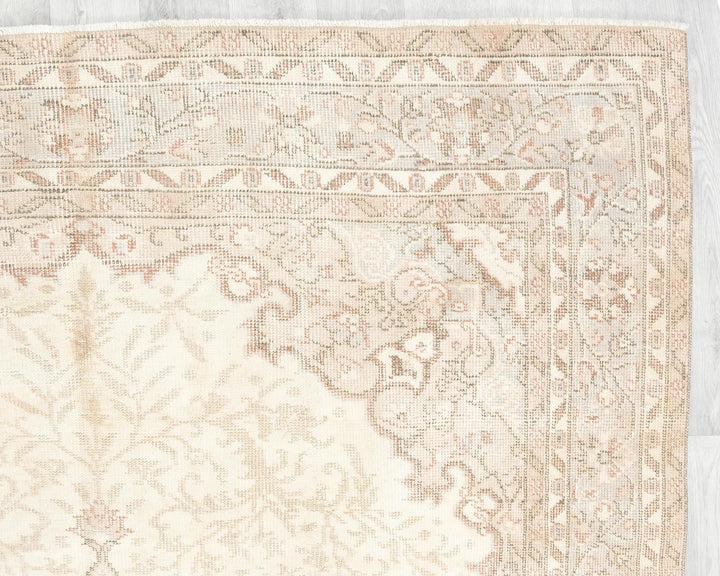 Multicolor Turkish Oushak Rug 6' x 10' Hand-Knotted | No. VR64945