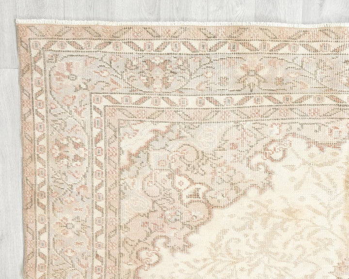 Multicolor Turkish Oushak Rug 6' x 10' Hand-Knotted | No. VR64945