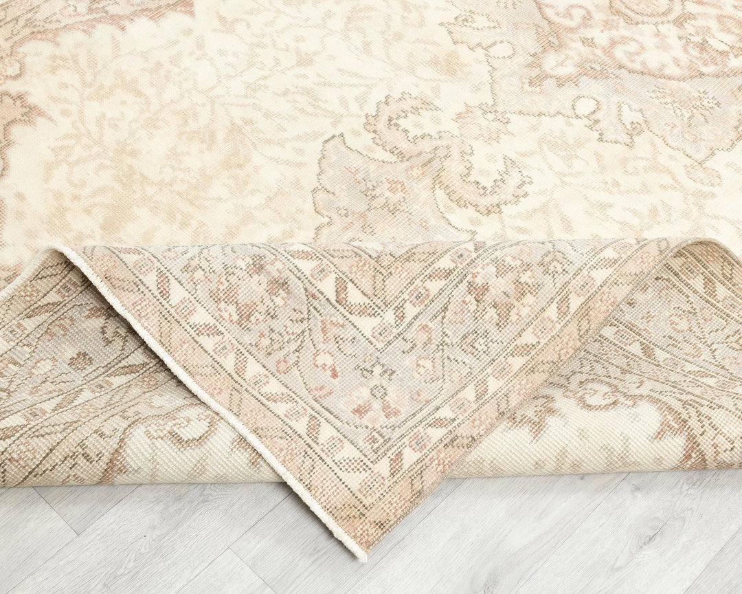 Multicolor Turkish Oushak Rug 6' x 10' Hand-Knotted | No. VR64945