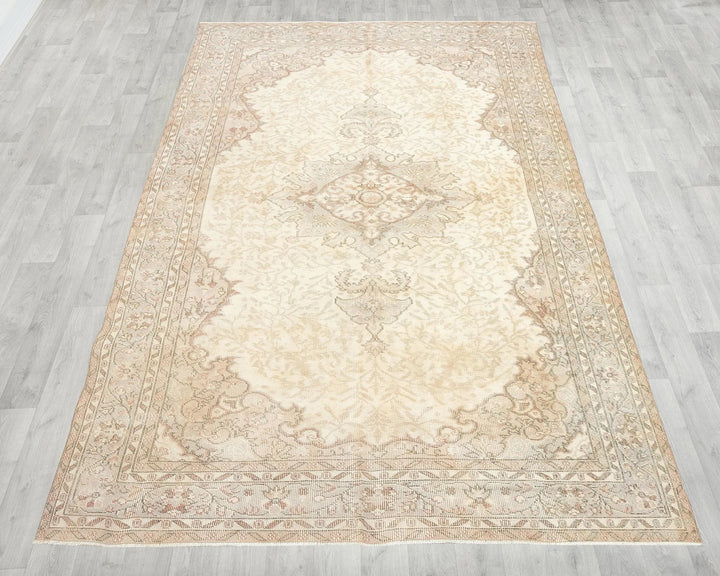 Multicolor Turkish Oushak Rug 6' x 10' Hand-Knotted | No. VR64945