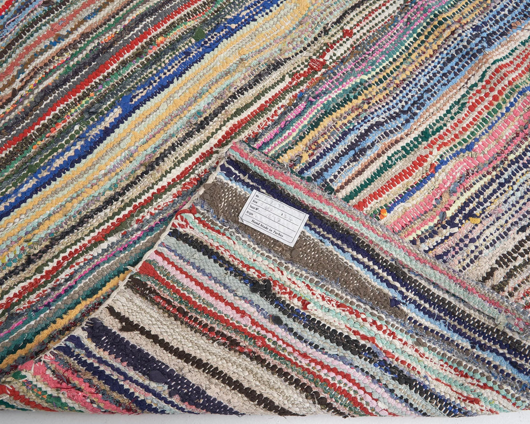 Multicolor Turkish Kilim Rug 10' x 13' Flat-Weave | No. VR64966