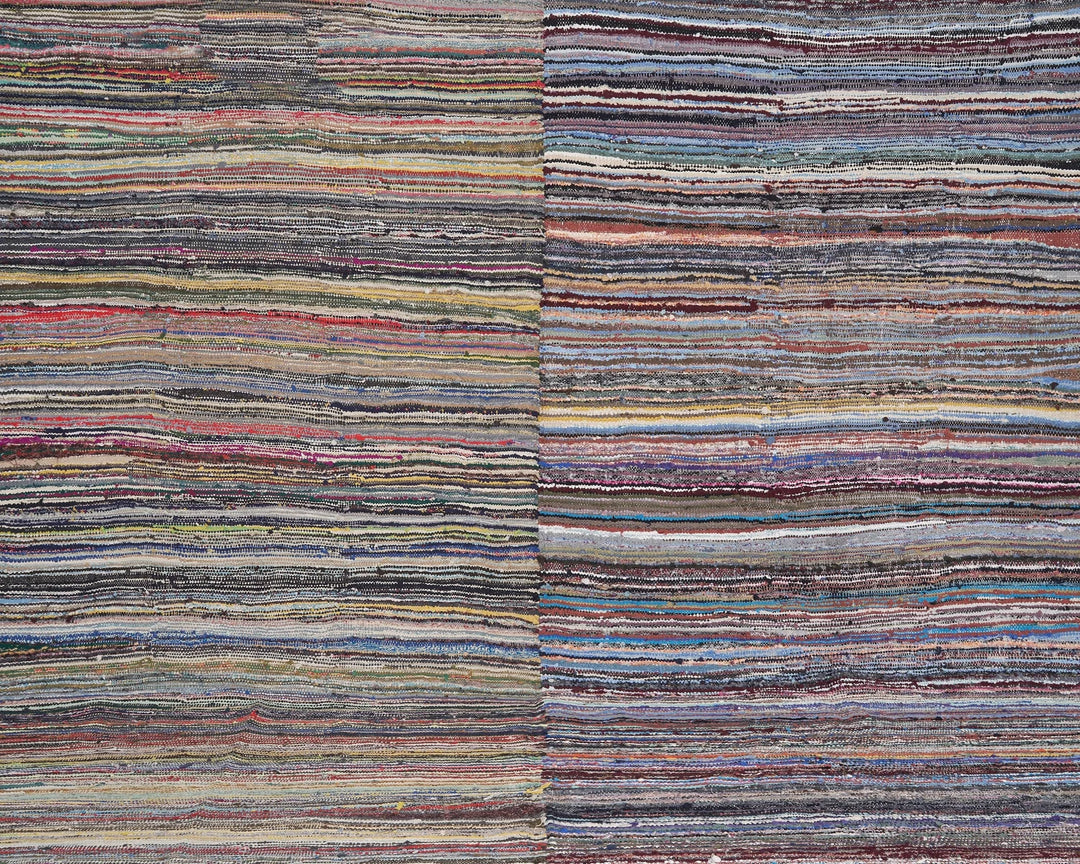 Multicolor Turkish Kilim Rug 10' x 13' Flat-Weave | No. VR64966
