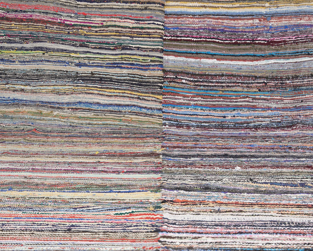 Multicolor Turkish Kilim Rug 10' x 13' Flat-Weave | No. VR64966