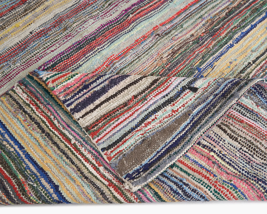 Multicolor Turkish Kilim Rug 10' x 13' Flat-Weave | No. VR64966