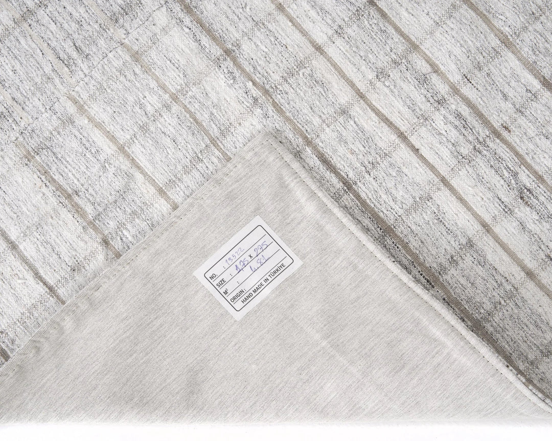 Gray Turkish Kilim Rug 5' 9" x 9' Flat-Weave | No. VR65105