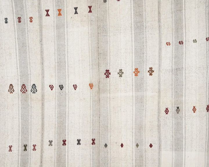 Multicolor Turkish Kilim Rug 6' 7" x 7' 6" Flat-Weave | No. VR65117