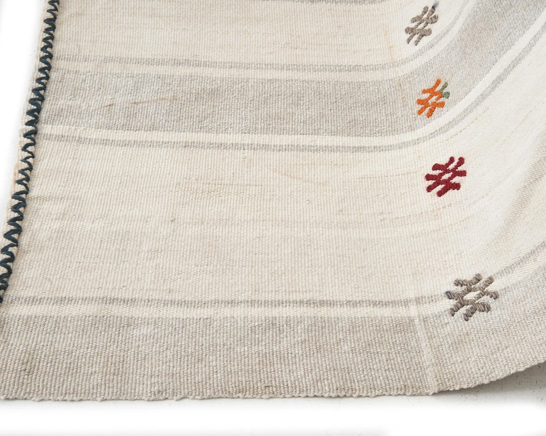 Multicolor Turkish Kilim Rug 6' 7" x 7' 6" Flat-Weave | No. VR65117