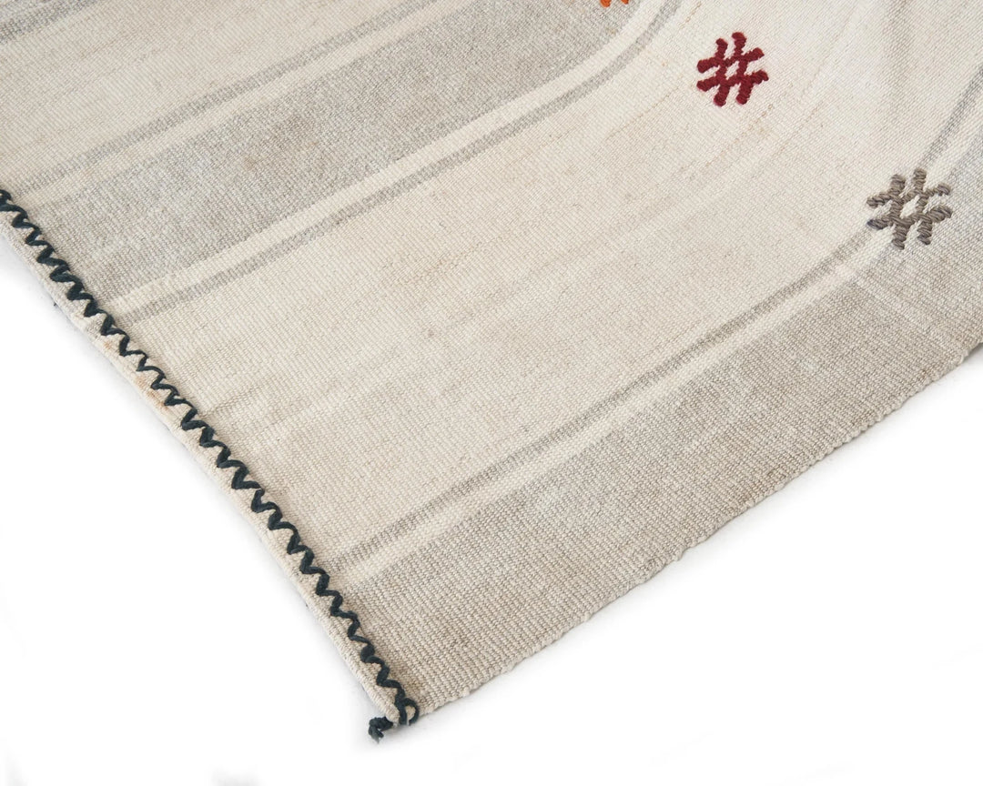 Multicolor Turkish Kilim Rug 6' 7" x 7' 6" Flat-Weave | No. VR65117