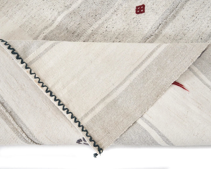 Multicolor Turkish Kilim Rug 6' 7" x 7' 6" Flat-Weave | No. VR65117