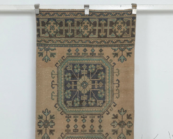 Multicolor Turkish Oushak Rug 2'6" x 11'6" Hand-Knotted view