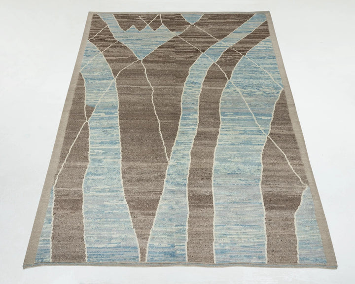 Brown Turkish Oushak Rug 8' 3" x 11' 6" Hand-Knotted | No. VR65342