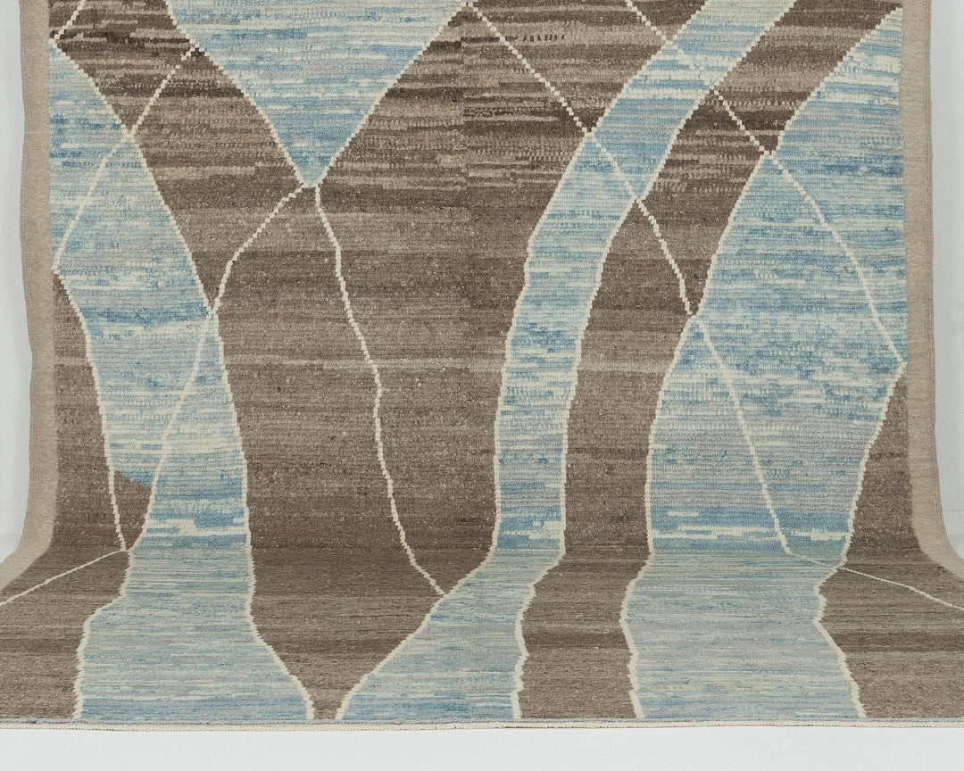 Brown Turkish Oushak Rug 8' 3" x 11' 6" Hand-Knotted | No. VR65342