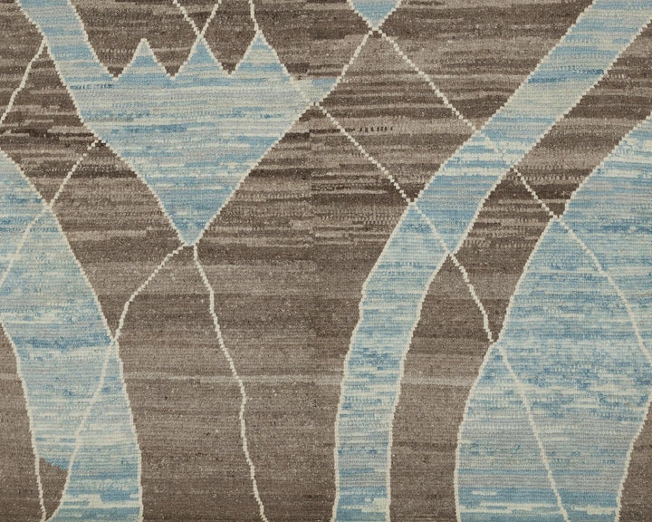 Brown Turkish Oushak Rug 8' 3" x 11' 6" Hand-Knotted | No. VR65342