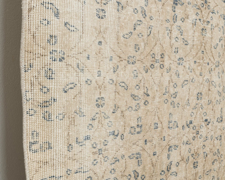 Multicolor Turkish Oushak Rug 7' x 10' Hand-Knotted close-up